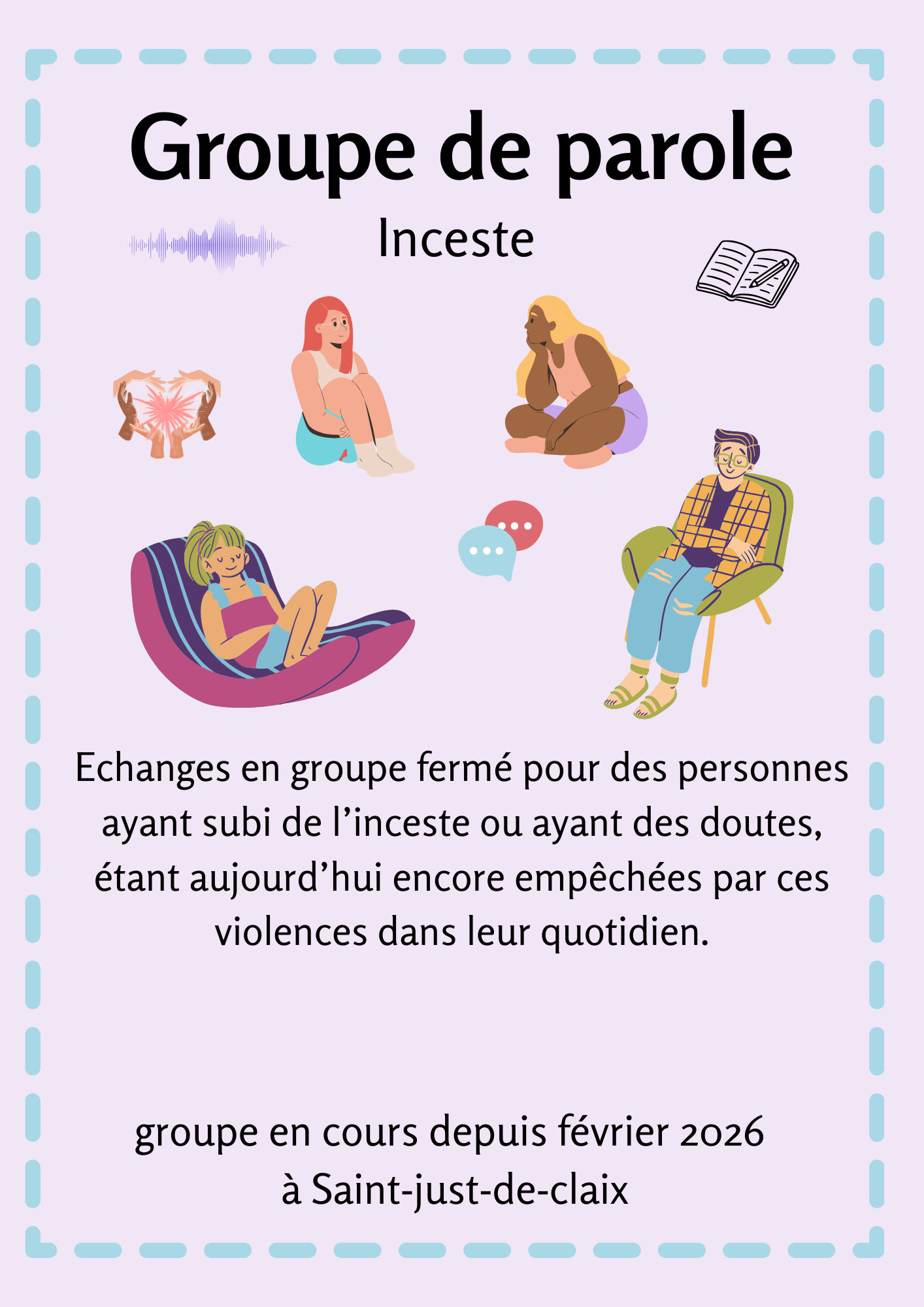 Affiche groupe de parole inceste